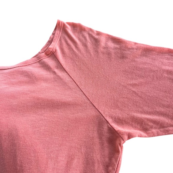 Fabletics Women's Med. Coral Flamingo Twist Switch Back Long Sleeve Tee Athletic - Picture 10 of 16